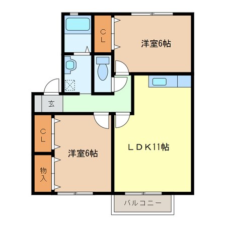 ウィルモア小野の物件間取画像